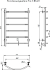 Полотенцесушитель электрический Тругор Пэк сп 5 80х60 32 мм