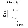 Потолочный светильник TopDecor Tubo6 SQ P1 31