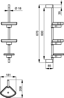 Стойка Ideal Standard Connect