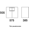 Тумба под раковину Edelform Glass 35792 белый