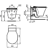 Инсталляция Ideal Standard Prosys с унитазом Connect Air Rimless, PR212101, сиденье микролифт, комплект