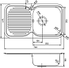 Кухонная мойка Iddis Strit S STR76PRi77, хром