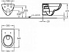 Унитаз с инсталляцией подвесной Geberit Renova 500.124.21.R с горизонтальным выпуском