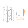 Душевой уголок RGW Passage 060813288-14 стекло прозрачное, профиль черный