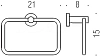 Полотенцедержатель Colombo Design Plus W4931.NM, черный