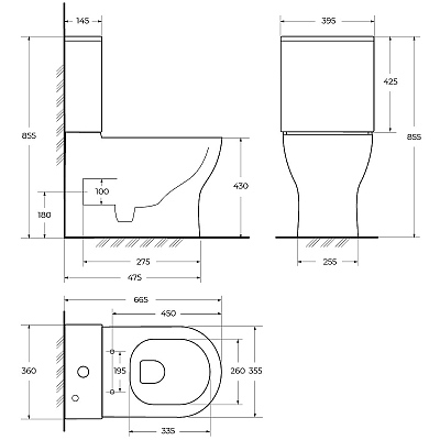 Унитаз-компакт BelBagno Sfera-Tor BB2141CP-TOR, белый