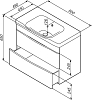 Тумба под раковину Am.Pm Like M80FHX0802VF