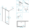 Душевая перегородка RGW Walk In WA-13 110 см 34101311-11