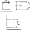 Биде подвесное AQUAme AQM2101MB, черный матовый