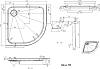 Поддон для душа De Aqua Radius APD100100-R 100х100