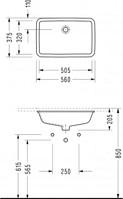 Раковина Serel 0561 49.5 см