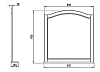 Зеркало ASB-Woodline Модерн 91.2 белый