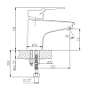 Смеситель для раковины Haiba HB1063 хром