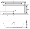 Акриловая ванна Riho Lugo 190х80 BT0400500000000_BLISS2 белый