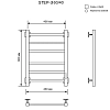 Полотенцесушитель электрический Ника Step-3 STEP-3 60/40 U хром