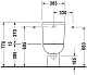 Напольный унитаз Duravit D-Code 21110900002 с бачком 0927100004 подключение снизу слева
