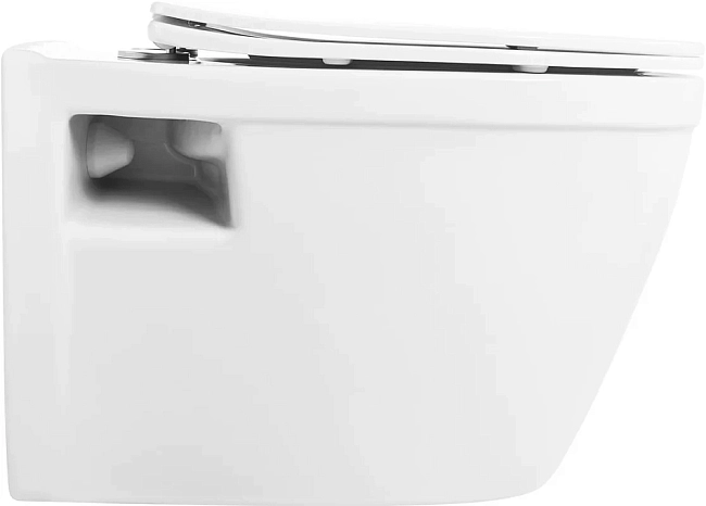 Подвесной унитаз BelBagno Loto BB070CHR/SC с сиденьем микролифт, белый