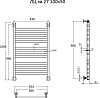 Полотенцесушитель водяной Тругор ЛЦ кв 27 100*50 #