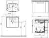 Тумба под умывальник Ravak Chrome SD-650 серая X000000638