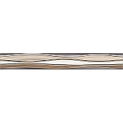 Бордюр Alma Ceramica Plesso BWU53PLS406, 6.7 x 50 см, коричневый