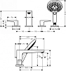 Смеситель для ванны с душем Hansgrohe Metropol 32553000 хром