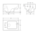 Подвесной унитаз Cezares Cadro CZR-4823-CHR/CZR-4823-SC, безободковый, сиденье SoftClose, белый