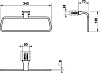 Полотенцедержатель Gessi Mimi 33297#149, finox