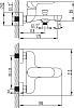 Смеситель для ванны с душем Iddis Eclipt ECLSB00i02, хром