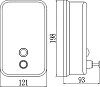 Дозатор для жидкого мыла Savol S-00403 хром