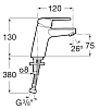 Смеситель для раковины Roca 7.5A3H.2.5C0.M хром