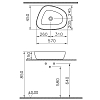 Раковина Vitra Outline Recycled 57 7991B066-0016 матовый тауп