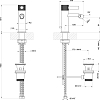 Смеситель для биде Gessi Inciso 58007#149, finox