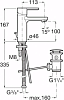Смеситель для раковины Roca Naia 5A3096C00