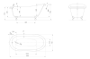 Акриловая ванна Knief Aqua Plus 0100-064-01 бронза, белый