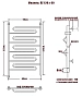 Полотенцесушитель электрический Ника Curve ЛЗ 120/60 лев хром