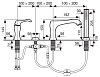 Смеситель для ванны с душем Emmevi Ares 76120OR золото