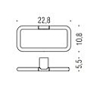 Полотенцедержатель Colombo Mini B4031.CR хром