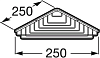 Угловая мыльница-решётка Roca Nuova 816534001