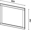 Зеркало Sanvit Кантри 85
