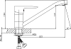 Смеситель для кухни Domaci Равенна D15-000cr