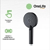 Смеситель для ванны с душем OneLife P02-311b черный