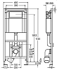 Инсталляция Viega с безободковым унитазом Duravit D-Code 45700900A1, сиденье микролифт клавиша хром, комплект