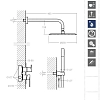 Душевая система Ramon Soler Tzar K3415021 хром