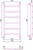 Полотенцесушитель водяной Сунержа Галант+ 80x40 00-0200-8040, хром