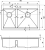 Кухонная мойка Zorg Master X FLASH 78х52х20 ZM X-5278-R