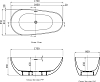 Акриловая ванна Jaquar JBT-WHT-FSBTPB278X