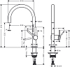 Смеситель для кухни Hansgrohe Talis M54 72804000, хром