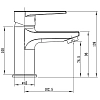 Смеситель для раковины Esko Budapest BT26 хром