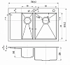 Кухонная мойка Zorg Inox RX RX 5178-2-L серый