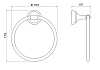 Полотенцедержатель Aquatek Классик AQ4512PG золото